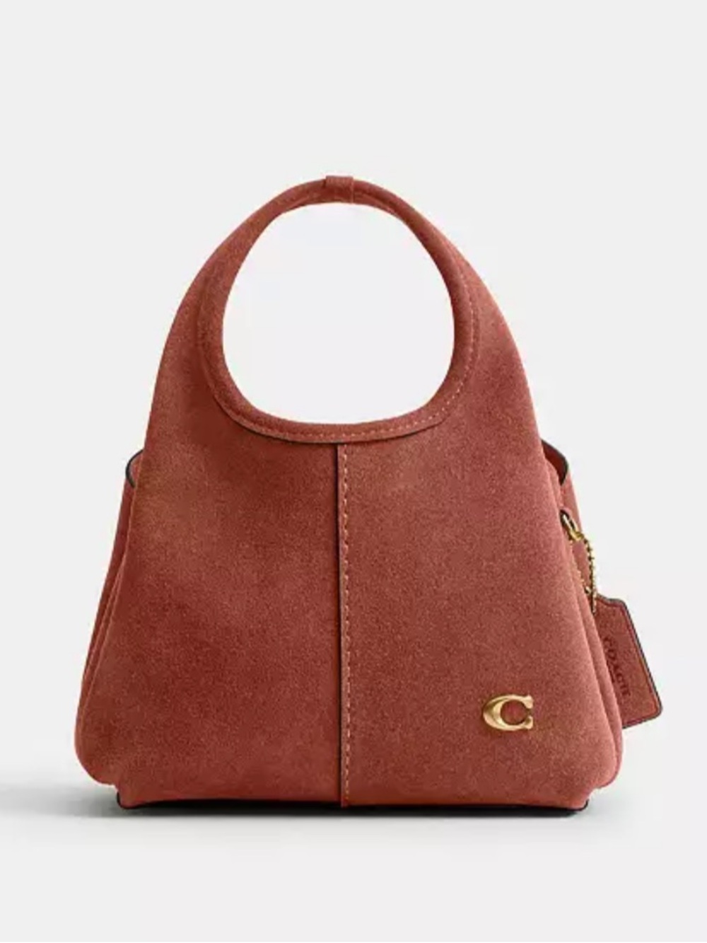 Coach Lana 19 Shoulder Bag in Clay Suede